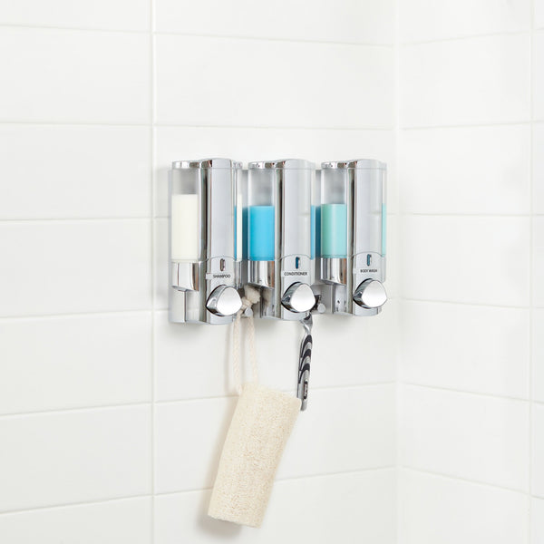 Clear Choice 3-Chamber Shower Dispenser