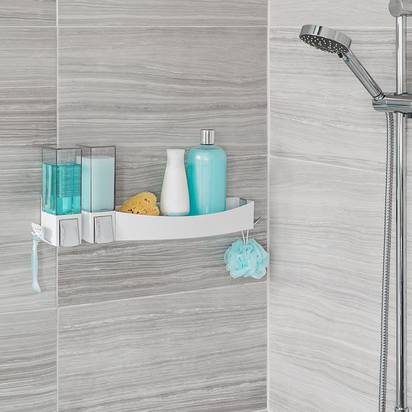 CLEVER Double Dispenser + Shower Shelf - Better Living Products Canada